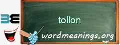 WordMeaning blackboard for tollon